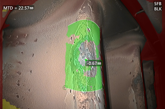 工业内窥镜检测-凹坑深度测量 工业内窥镜检测-凹坑深度测量